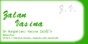 zalan vasina business card